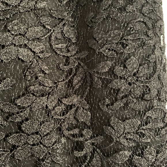 066 ADRIANNA PAPELL plus black lace skirt - Picture 4 of 6